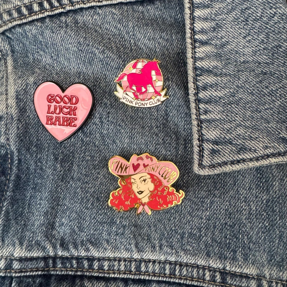 Good Luck Babe x Pink Pony Club Enamel Pin